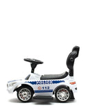 Masinuta de impins, Baby Mix, Police, Cu maner de impins detasabil, Cu protectii laterale, Cu melodii si claxon, Cu suport jucarii sub sezut