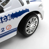 Masinuta de impins, Baby Mix, Police, Cu maner de impins detasabil, Cu protectii laterale, Cu melodii si claxon, Cu suport jucarii sub sezut