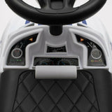 Masinuta de impins, Baby Mix, Police, Cu maner de impins detasabil, Cu protectii laterale, Cu melodii si claxon, Cu suport jucarii sub sezut