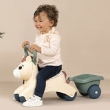 Masinuta de impins Smoby Pony cu remorca