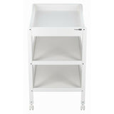 Masuta de infasat, FreeON, Mila, Din lemn, Cu 4 roti pentru transport facil, Cu 3 suprafete de depozitare, 76x54x86 cm, White