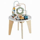 Masuta Montessori cu activitati, Free2Play, Cu multiple activitati, Dezvolta coordonarea ochi-mana, Din lemn, 18 luni+, Think and Play