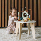 Masuta Montessori cu activitati, Free2Play, Cu multiple activitati, Dezvolta coordonarea ochi-mana, Din lemn, 18 luni+, Think and Play