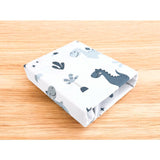 Cearceaf cu elastic, MimiNu, Pentru patut 120X60 cm, Din bumbac certificat Oeko Tex Standard 100, Dino Granat