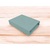 Cearceaf cu elastic, MimiNu, Pentru pat 160x80 cm, Din bumbac certificat Oeko Tex Standard 100, Colectia Royal, Nepal Green