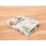 Cearceaf cu elastic, MimiNu, Pentru patut 120X60 cm, Din bumbac certificat Oeko Tex Standard 100, Design, Time for fun