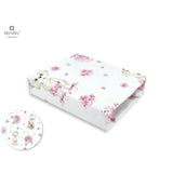 Cearceaf cu elastic, MimiNu, Pentru patut leagan sau patut co-sleeper, Dimensiune 90x40 cm, Din bumbac certificat Oeko Tex Standard 100, Design, Pink Ballerina