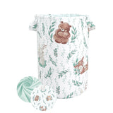 Cutie depozitare jucarii, MimiNu, Din bumbac certificat Oeko Tex Standard 100, Cu manere, 50x35 cm, Lulu Natural