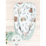 Cosulet bebelus, MimiNu, Pentru dormit, Baby Cocoon 75x55 cm, Husa 100% bumbac, Din bumbac certificat Oeko Tex Standard 100, Lulu Natural