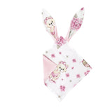 Jucarie textila senzoriala, MimiNu, Moale, Cu doua fete, 30 x 30 cm, Din catifea si bumbac, Materiale certificate Oeko Tex Standard 100, Design, Pink Ballerina