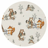 Lenjerie patut cu 3 piese, MimiNu, Pentru patut 120x60 cm, Cu protectie laterala, Din bumbac certificat Oeko Tex Standard 100, Design, Time for fun