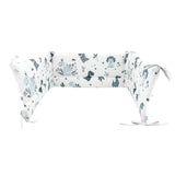 Lenjerie patut cu 3 piese, MimiNu, Pentru patut 120x60 cm, Cu protectie laterala, Din bumbac certificat Oeko Tex Standard 100, Dino Granat