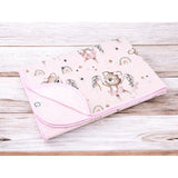 Paturica moale, MimiNu, Cu doua fete, Dimensiune 75x100 cm, Din bumbac certificat Oeko Tex Standard 100, Design, Little Ballerina Pink