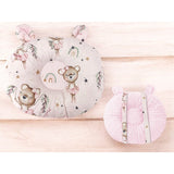 Perna bebelusi, MimiNu, Ursulet, Multifunctionala, Cu doua fete, Tesatura pufoasa minky si bumbac, Materiale certificate Oeko Tex Standard 100, Design, Minky Little Ballerina Pink