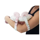 Perna bebelusi, MimiNu, Ursulet, Multifunctionala, Cu doua fete, Tesatura pufoasa minky si bumbac, Materiale certificate Oeko Tex Standard 100, Design, Minky Little Ballerina Pink