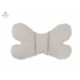 Set 4 in 1 Cosulet bebelus, MimiNu, Baby Cocoon 75x55 cm, Cu volanase, Husa bumbac, Din bumbac certificat Oeko Tex Standard 100, Cu paturica cu volanase 50x70 cm, Cu salteluta, Cu perna fluture, Colectia Royal, Beige