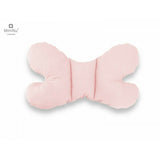 Set 4 in 1 Cosulet bebelus, MimiNu, Baby Cocoon 75x55 cm, Cu volanase, Husa bumbac, Din bumbac certificat Oeko Tex Standard 100, Cu paturica cu volanase 50x70 cm, Cu salteluta, Cu perna fluture, Colectia Royal, Powder Pink