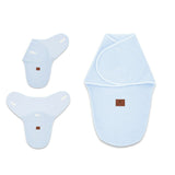 Sistem de infasare, MimiNu, Pentru bebe, 0 - 3 luni, Din tesatura thermofrotte, Blue