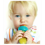 Dispozitiv de hranire, Nuby, Pentru alimente lichide sau semi-solide, Silicon, Fara BPA, 6+ luni, Albastru