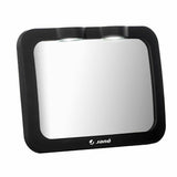 Oglinda auto, Jane, Pentru masina, Cu iluminare LED, Include telecomanda pentru pornire si oprire usoara, Din sticla rezistenta la spargere, 28 x 7 x 20 cm, Black