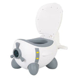 Olita copii, FreeON, In forma de avion, Potty Plane, 32 cm x 28 cm x 41 cm, White/Grey