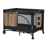 Organizator multifunctional, Lionelo, Sidepocket L, 58x11x58 cm, 3 parti independente cu multiple buzunare, Universal, Constructie ranforsata, Bej