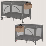 Organizator multifunctional, Lionelo, Sidepocket M, 43x15x23 cm, 3 compartimente, Universal, Constructie ranforsata, Bej