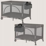 Organizator multifunctional, Lionelo, Sidepocket M, 43x15x23 cm, 3 compartimente, Universal, Constructie ranforsata, Gri