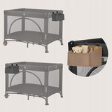 Organizator multifunctional, Lionelo, Sidepocket S, 26x12x15 cm, 2 compartimente, Universal, Constructie ranforsata, Gri