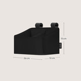 Organizator multifunctional, Lionelo, Sidepocket S, 26x12x15 cm, 2 compartimente, Universal, Constructie ranforsata, Negru