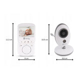 Video monitor, Lionelo, Babyline 5.1, Wireless, Cu 8 cantece de leagan, Cu doua camere independente, Mod nocturn, Utilizare 24 h fara incarcare, Alb