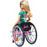 Papusa Barbie by Mattel Fashionistas papusa GRB93 in scaun cu rotile si rampa