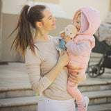 Papusa, Petite&Mars, Elise, Din plus, 35 cm, Ambalaj cu mini puzzle din carton, 0 luni+, Multicolor