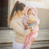 Papusa, Petite&Mars, Elise, Din plus, 35 cm, Ambalaj cu mini puzzle din carton, 0 luni+, Multicolor