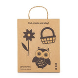 Papusa, Petite&Mars, Elise, Din plus, 35 cm, Ambalaj cu mini puzzle din carton, 0 luni+, Multicolor