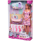 Papusa Simba Steffi Love Hello Baby 29 cm cu accesorii