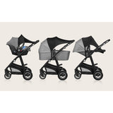 Parasolar, Lionelo, Pentru carucior, Material textil, Cu protectie UPF 50+, 53 x 51 cm, Negru