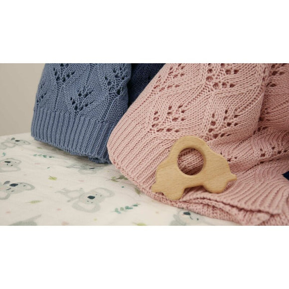 Paturica, Bocioland, Milano, Pentru copii, Moale, Din bambus si bumbac, Cu proprietati de termoreglare, Antialergica si antibacteriana, Dimensiune mare 80 x 100 cm, Mint