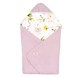 Paturica de infasat, Lionelo, Pentru scoica auto, carucior si landou, Cu multiple utilizari, Cu inchidere arici velcro, Dimensiune 90x90 cm, Din bumbac, TOG 2.5, 12-18 luni, Roz