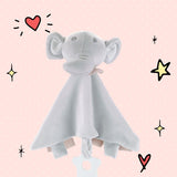 Paturica, Free2Play, Elephant, Moale, Cu zornaitoare, Cu jucarie dentitie, 33 x 33 x 8 cm, Grey