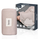 Paturica multifunctionala, Lionelo, Din bambus, Cu proprietati de termoreglare, Antibacteriana, Antifungica, Antialergice, Lavabila la masina de spalat, 100x75 cm, Bej