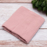 Paturica moale bebe, New Baby, Cu multiple intrebuintari, 60x60 cm, Din muselina, 100% bumbac, Pink