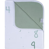 Paturica moale, Bubaba, My first year, Din bumbac, 70x90 cm, Pentru momente memorabile, Imprimeu cu luni, saptamani si zile, 0 luni+, Mint/White