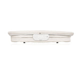 Patut balansoar, Lionelo, Coral, Cu landou ergonomic detasabil, Functie de balansare integrata, Functie de cantar, Sunete si cantece de leagan, Cu roti, Panou tactil sau telecomanda, 0-9 kg, EN 1130:2019+AC:2020,EN 16890:2017+A1:2021, Alb