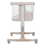 Patut co-sleeper, Lionelo, Aurora, 3 in 1, Cu leganare si setare unghiulara, Cu saltea, 0 luni+, Certificari EN 1130:2019+AC:2020, EN 16890:2, Bej