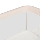 Patut co-sleeper, Lionelo, Leonie Plus, Pliabil, Cu sistem de leganare, Cu setare unghiulara, Reglabil in 6 pozitii pe inaltime, Conform cu standardele europeane de securitate EN1130 si EN16890, Bej