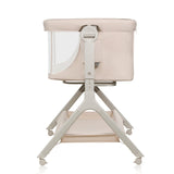 Patut co-sleeper, Lionelo, Leonie Plus, Pliabil, Cu sistem de leganare, Cu setare unghiulara, Reglabil in 6 pozitii pe inaltime, Conform cu standardele europeane de securitate EN1130 si EN16890, Bej