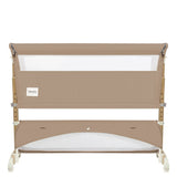 Patut co-sleeper, Lionelo, Thomi Plus, 5 in 1, Multifunctional, Sustine pana la 9 kg ca patut, 15 kg tarc de joaca, 100 kg canapea, Inaltime reglabila in 7 pozitii, De la nastere pana la 4 ani, Cu 2 saltele din spuma T25, 94x70x77-93,5 cm, Maro