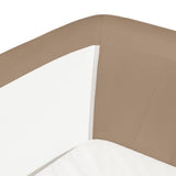 Patut co-sleeper, Lionelo, Thomi Plus, 5 in 1, Multifunctional, Sustine pana la 9 kg ca patut, 15 kg tarc de joaca, 100 kg canapea, Inaltime reglabila in 7 pozitii, De la nastere pana la 4 ani, Cu 2 saltele din spuma T25, 94x70x77-93,5 cm, Maro