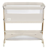 Patut co-sleeper, Lionelo, Thomi Plus, 5 in 1, Multifunctional, Sustine pana la 9 kg ca patut, 15 kg tarc de joaca, 100 kg canapea, Inaltime reglabila in 7 pozitii, De la nastere pana la 4 ani, Cu 2 saltele din spuma T25, 94x70x77-93,5 cm, Bej